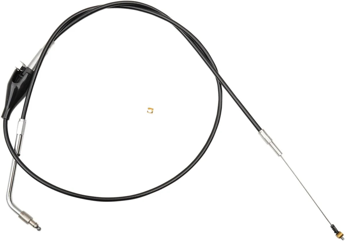 La Choppers Black Vinyl Braided Idle Cable for Ape Hangers