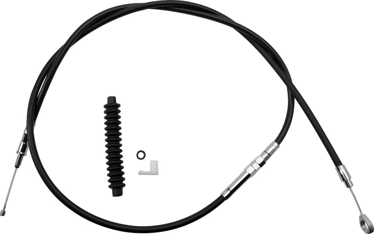 Drag Specialties High-Efficiency Kupplungszug Schwarz Vinyl