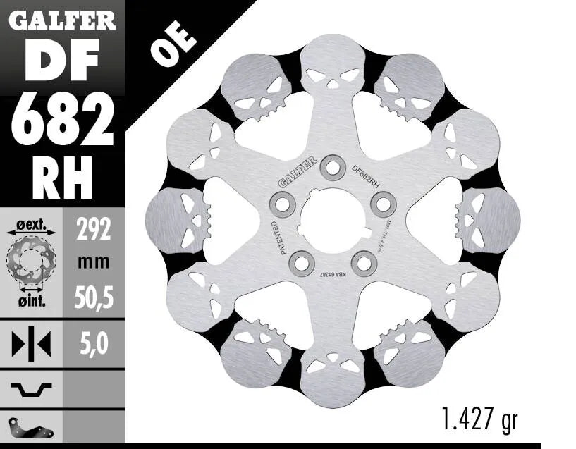 Galfer Skull Feste Bremsscheibe Rotor Für Motorrad