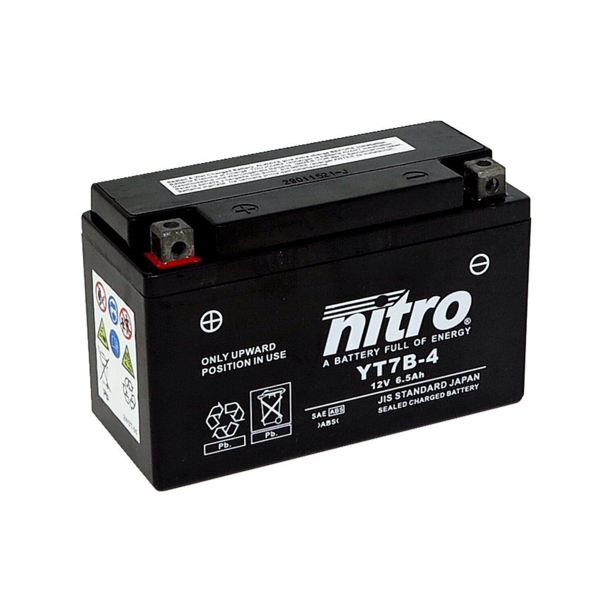 Nitro sealed YT7B-4 AGM battery