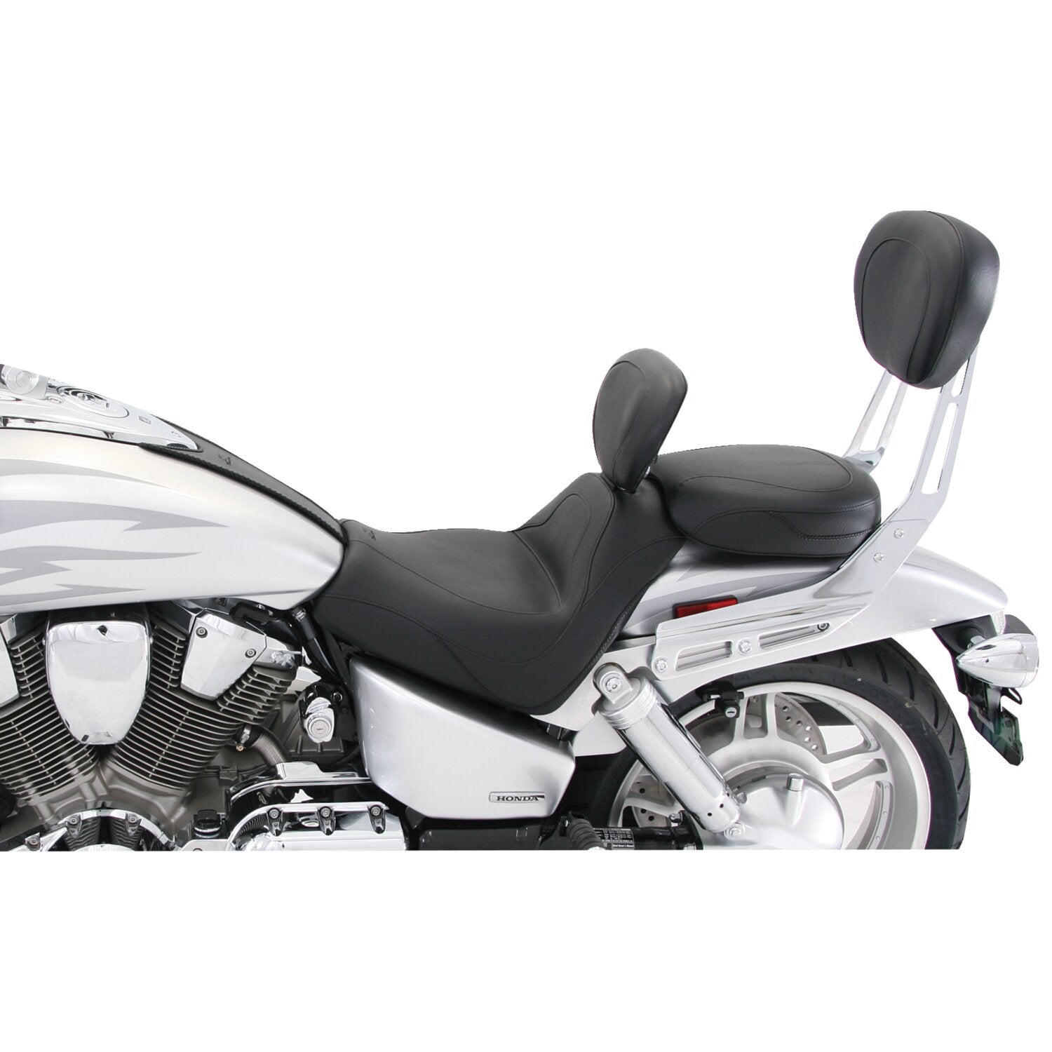 Mustang 2-p vintage sport touring seat plain black