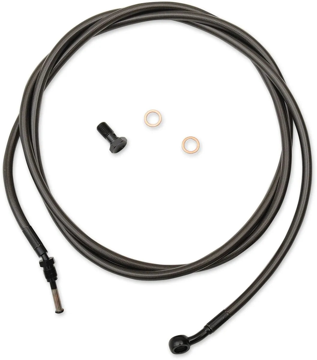 La Choppers Midnight Braided Clutch Cable for Ape Hangers