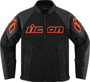 Icon Mesh Af™ Leather Jacket - Black/Red