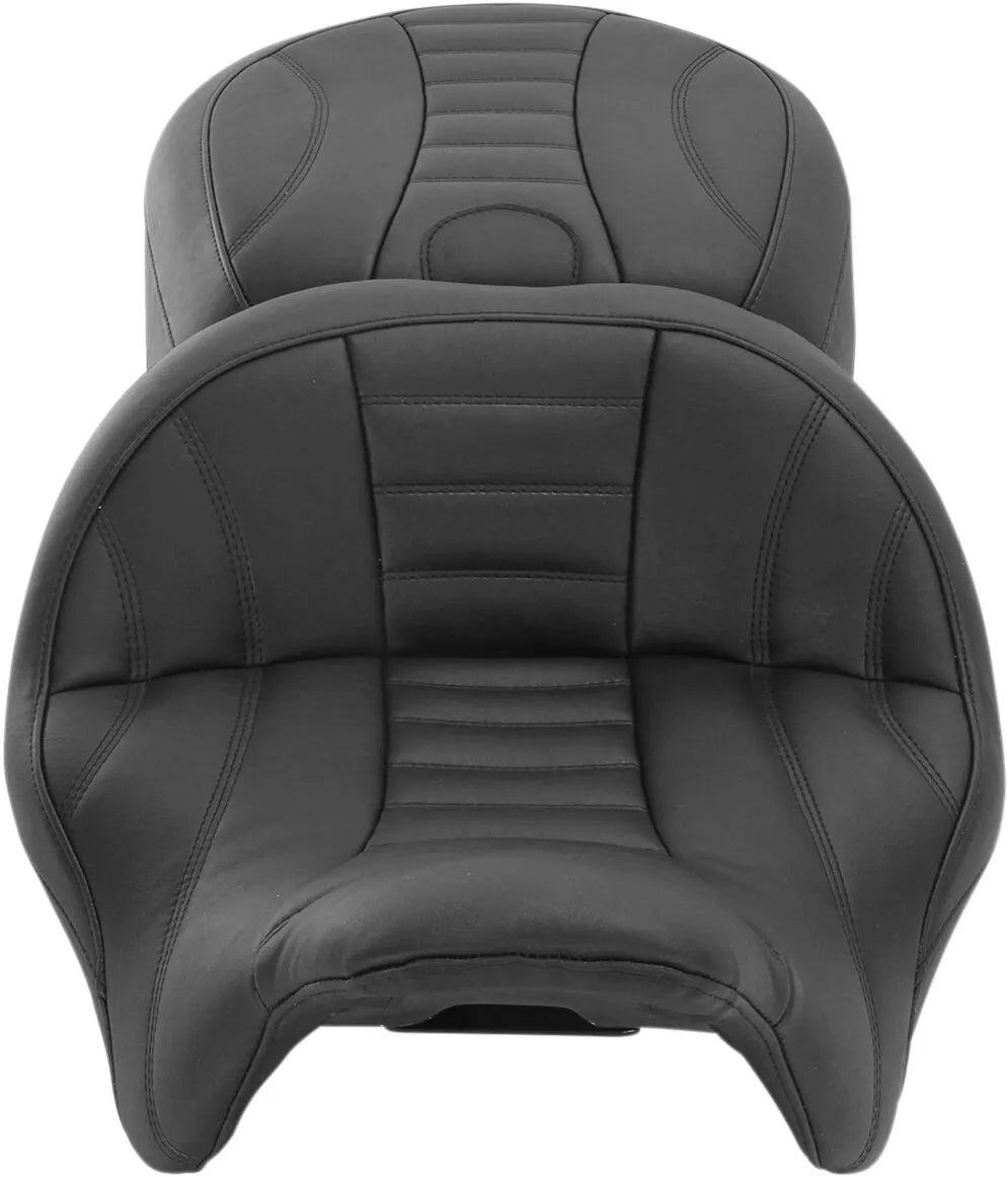 Mustang One-piece Vintage 2-up Touring Seat - For Harley Davidson