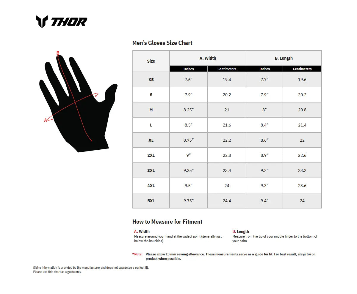 Thor Ridemode Static Gloves - Black/Blue