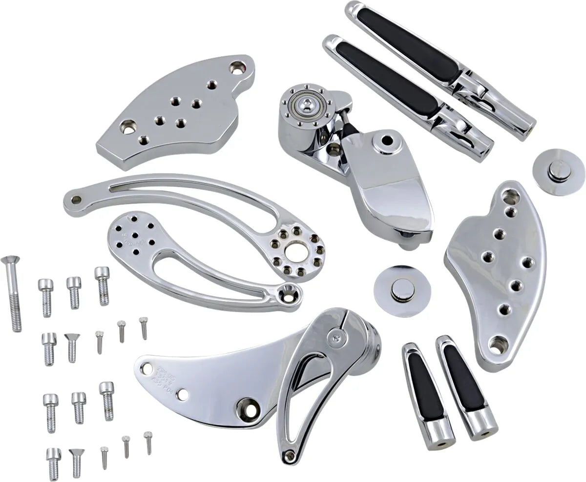 Hawg Halters Forward Control Kit - Chrome