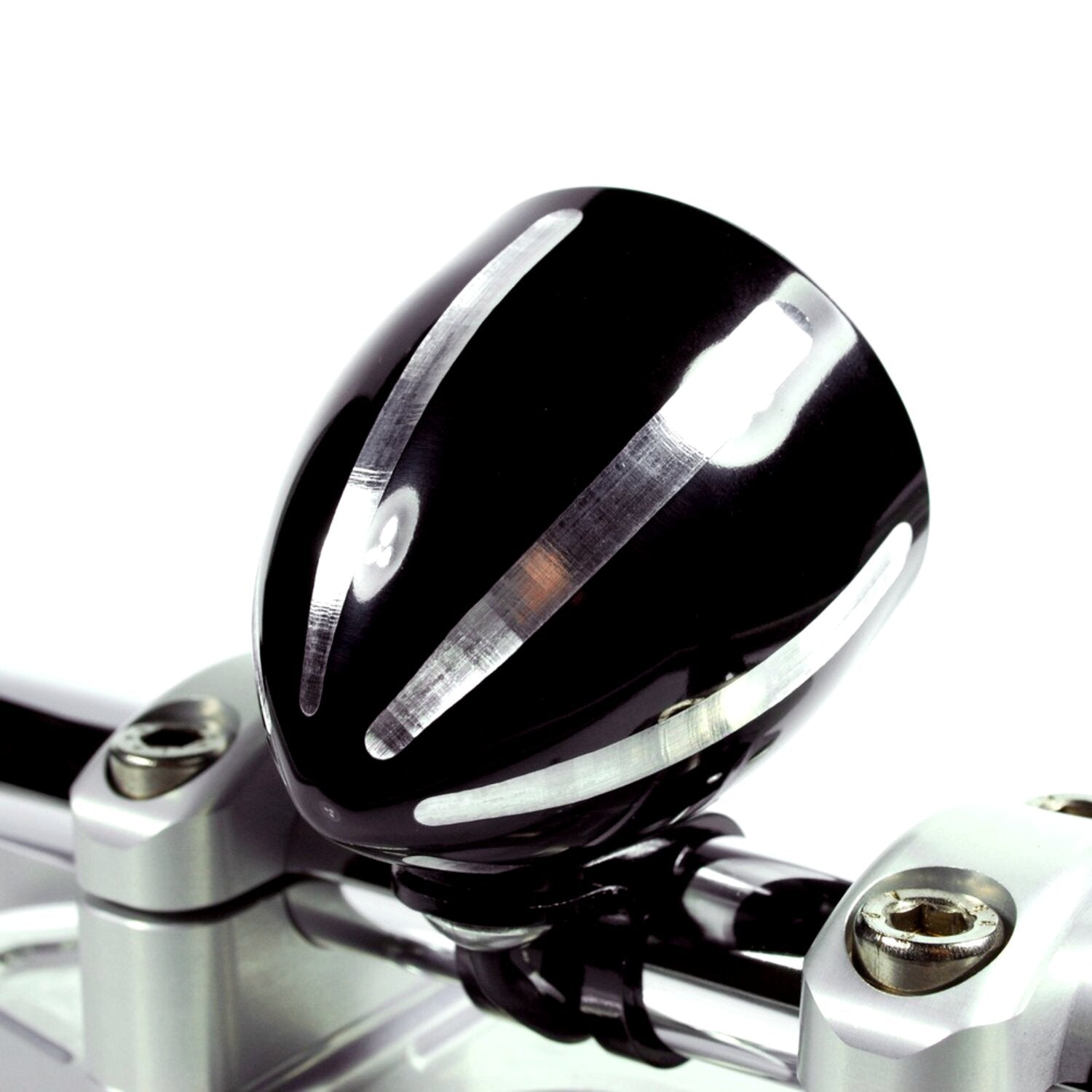 Motogadget Tiny mount cup 'Grooved' 22mm - Black CC