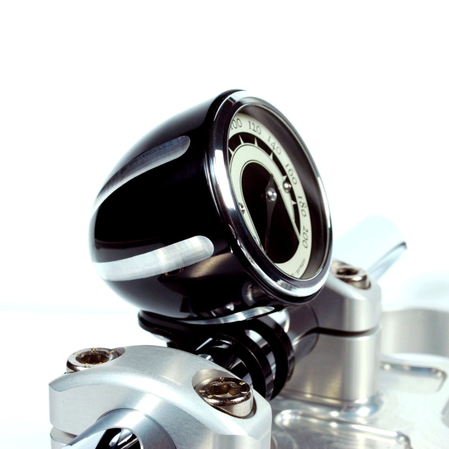 Motogadget Tiny mount cup 'Grooved' 22mm - Black CC