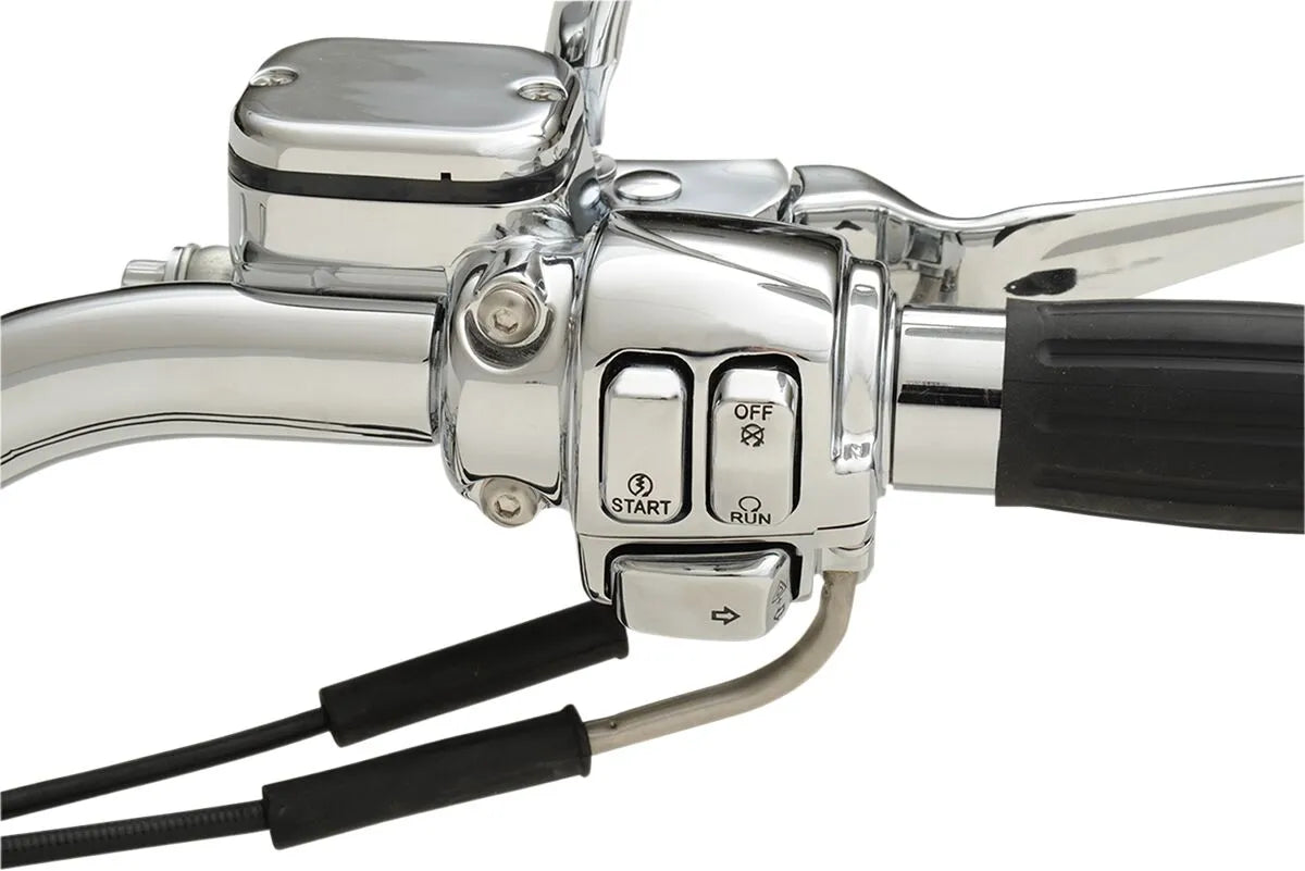 Drag Specialties Switch Cap Kit Chrome Handlebar