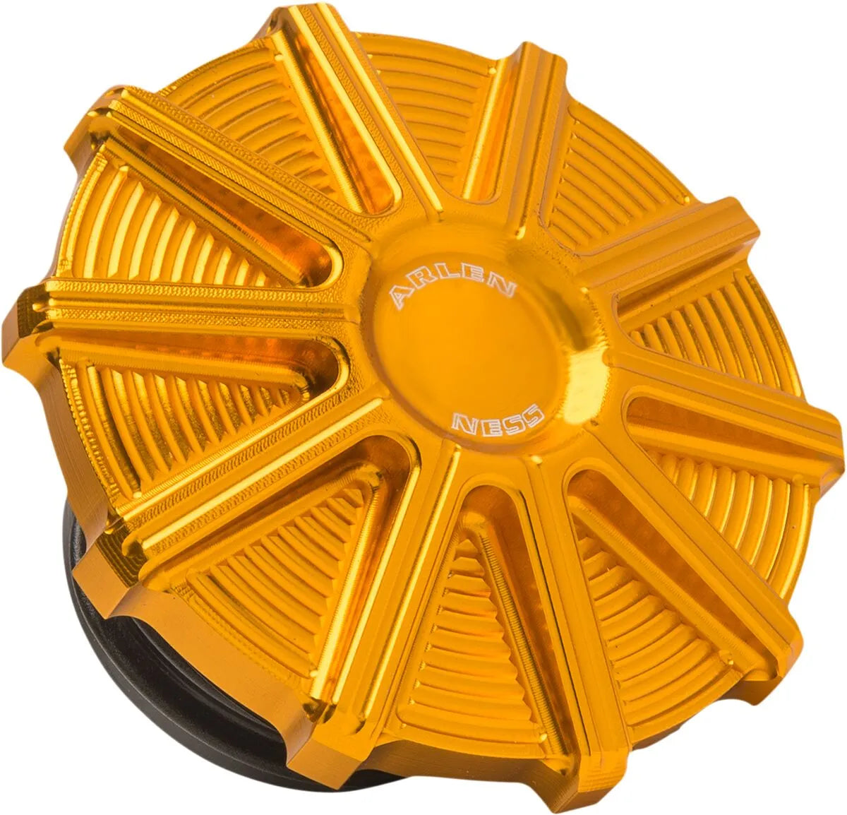 Arlen Ness Vented Gas Cap - Gold Anodized
