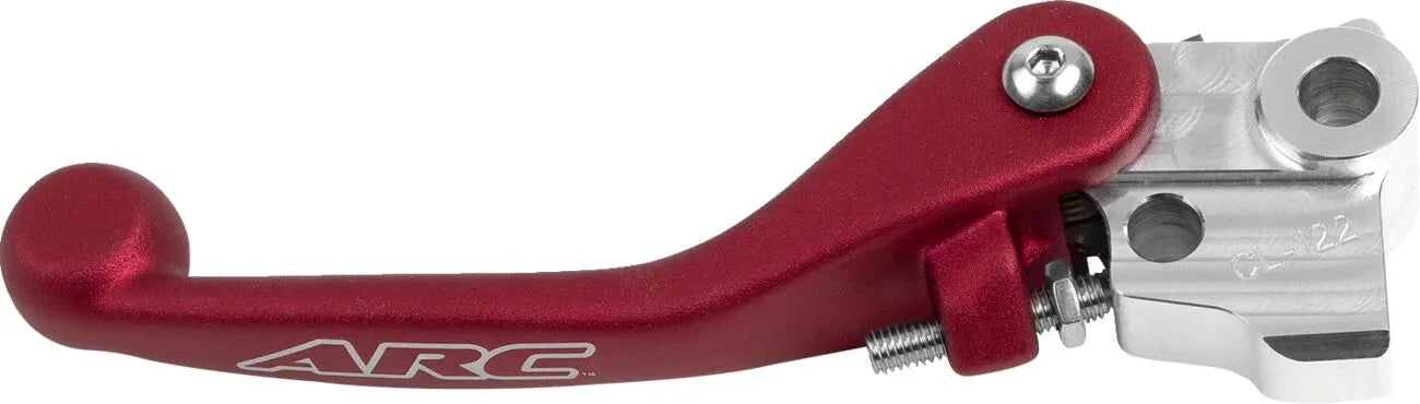 Arc Forged Clutch Lever - Red Polished Aluminum