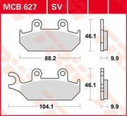 Trw Sv Serie Sintermetall Bremsbeläge Für Vorderbremse - Vorne