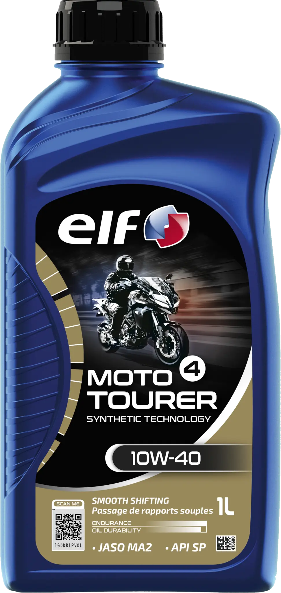 ELF Moto 4 Tourer 10W-40 Synthetic Engine Oil 1L
