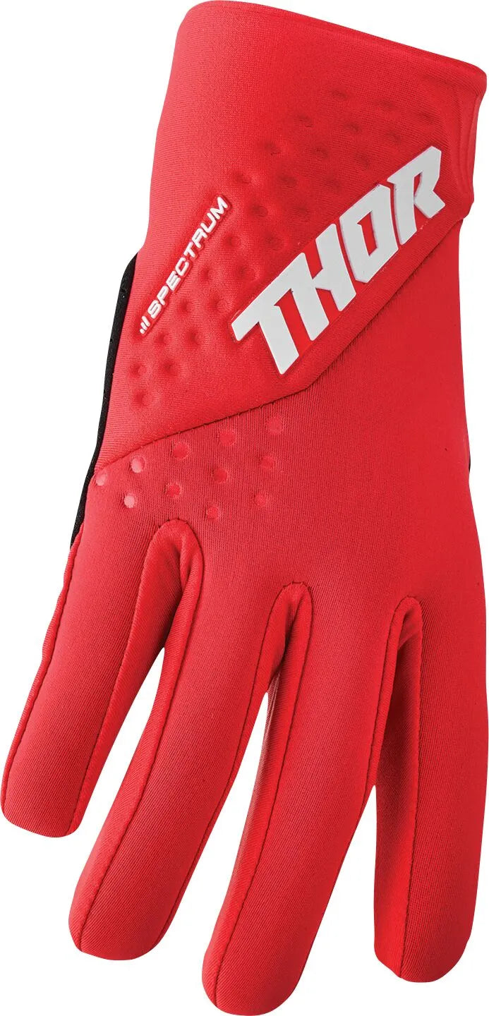 Thor Spectrum Cold Weather Mx Gloves - Red/White
