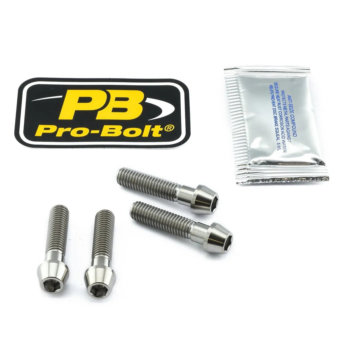 Pro Bolt Titanium Clip-on / Handle Bar Mount Bolt Kit