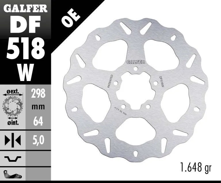 Galfer Wave Bremsscheibe für Motorräder - Vorne & Hinten