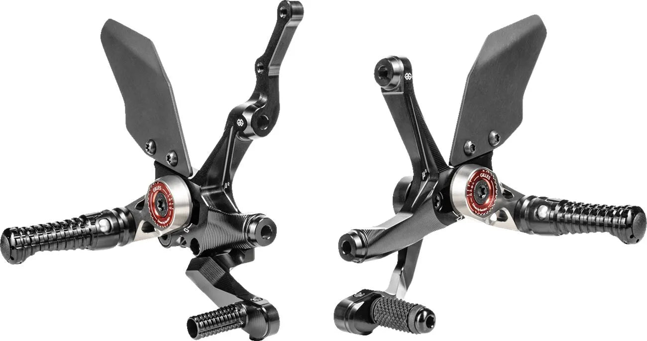 Gilles Tooling Mue2 Rearsets - Black Anodized
