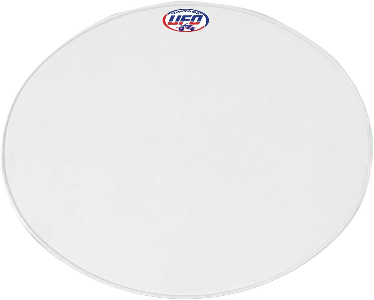 Ufo Vintage Universal Number Plate - White