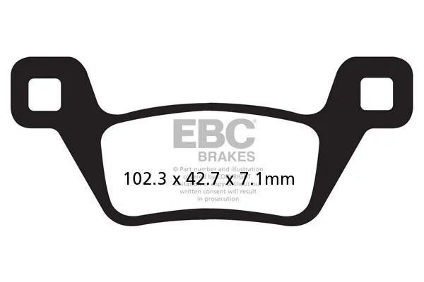 Ebc R Series Sintered Bremsbeläge Für Atv - Hinten
