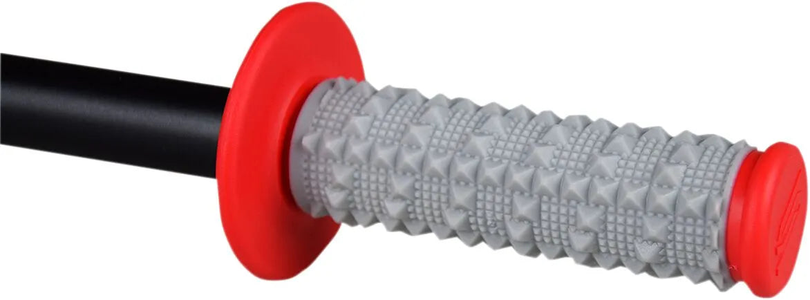 Scar Dual Density Grips - Gray/red