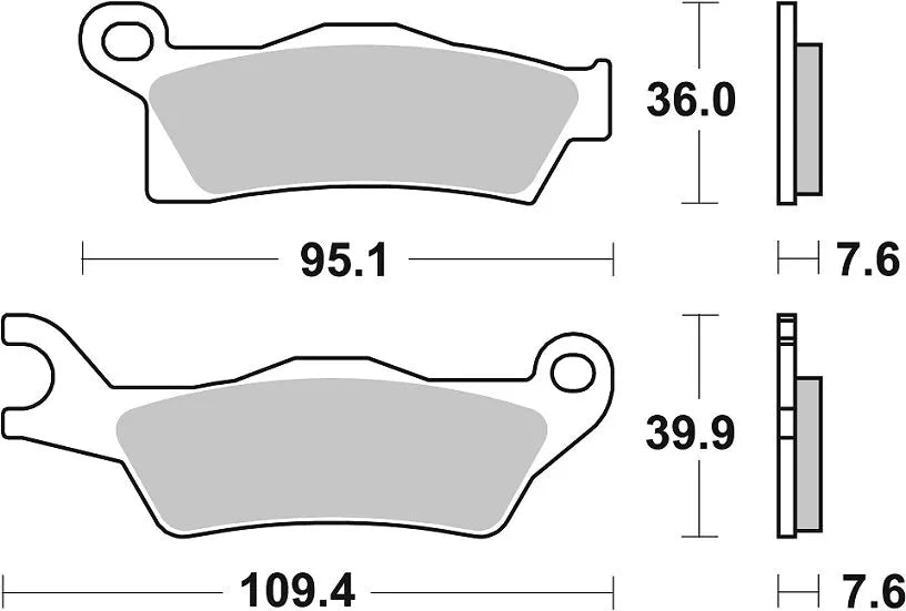Sbs Rsi Offroad Racing Sinter Bremsbeläge - Vorne & Hinten