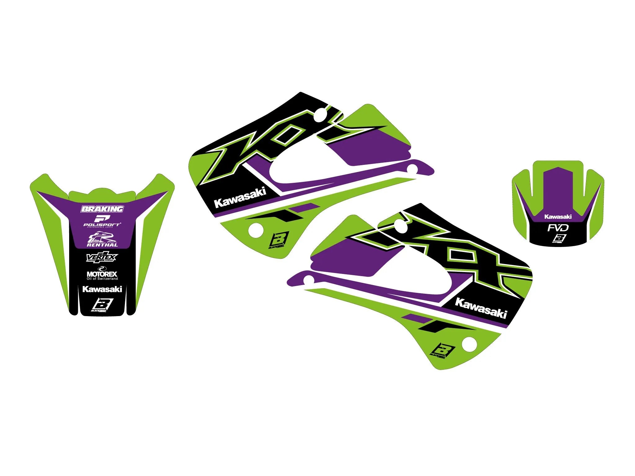 Blackbird Racing Dream 5 Graphic Kit For Kawasaki