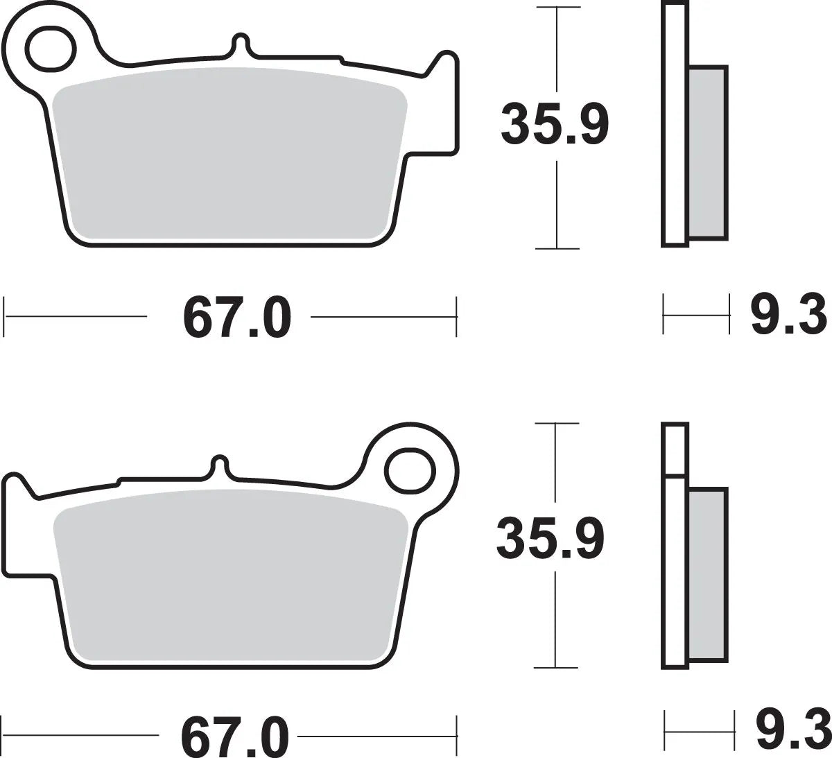 Sbs Si Offroad Sintered Bremsbeläge - Hinten