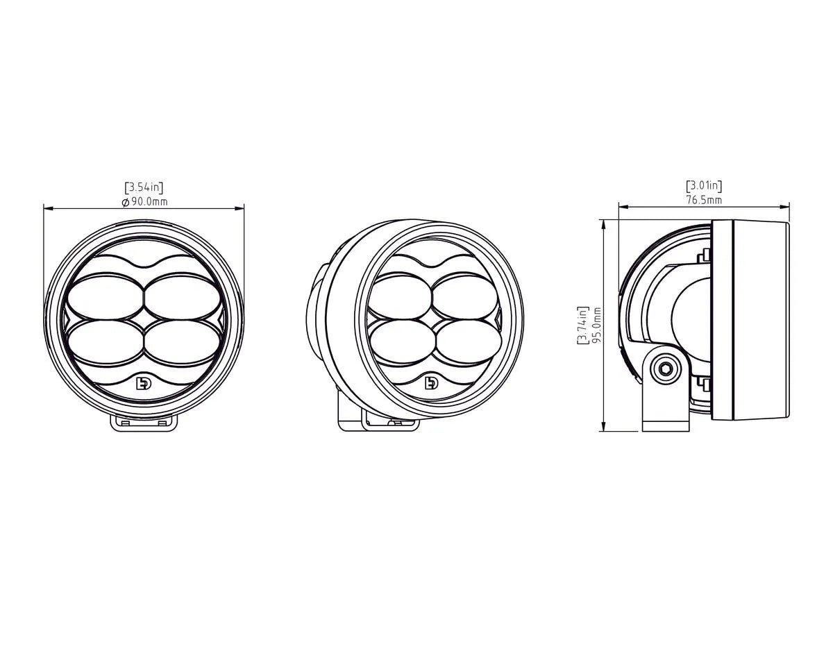 Denali Fog Light - Sae/dot & Ece Certified