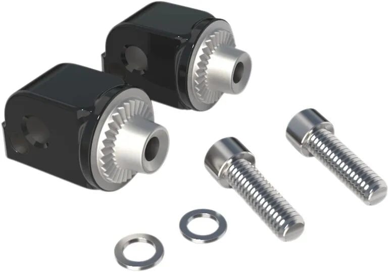 Ciro Foot Rest Adapters - Chrome & Black