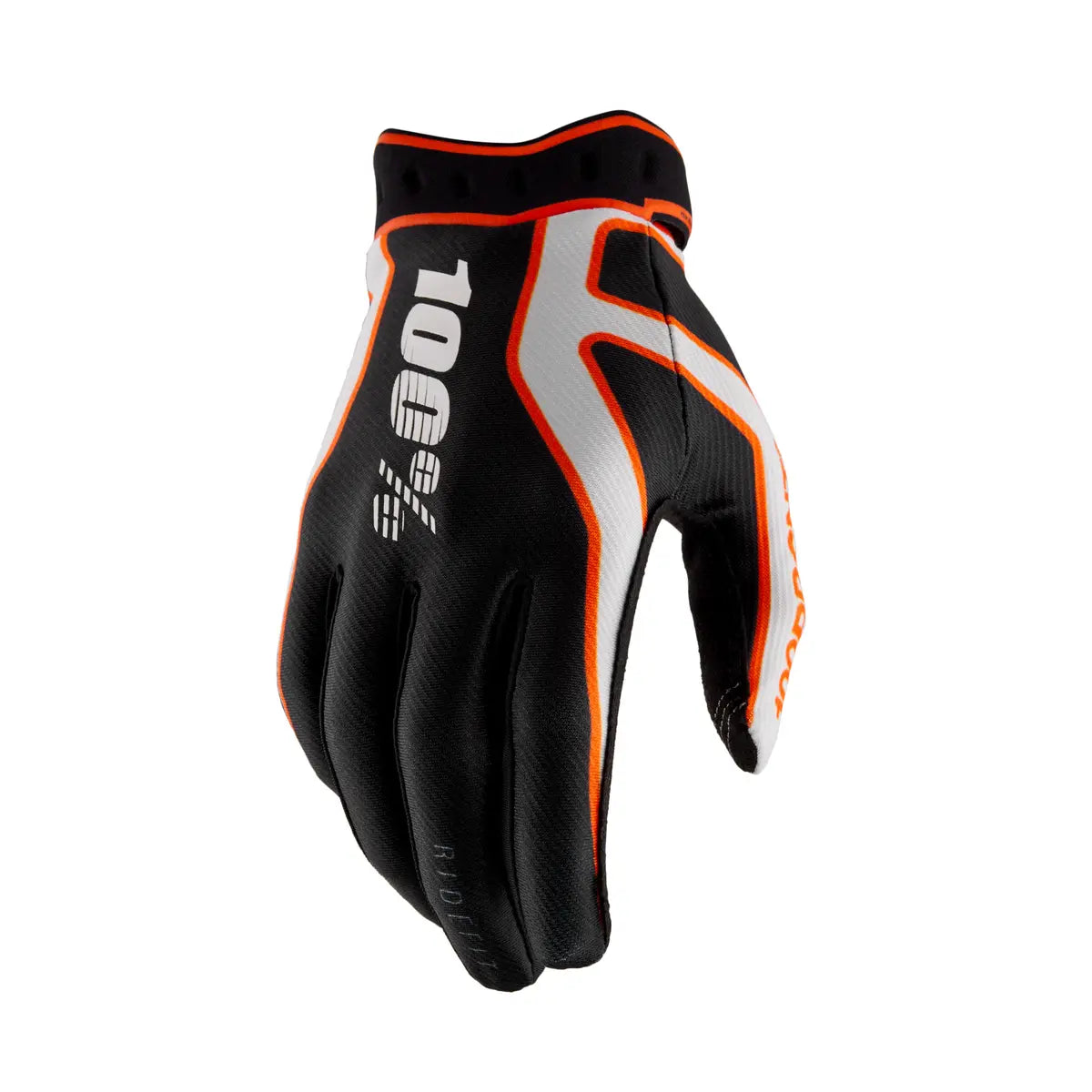 100% Ridefit Gloves White/Red/Black