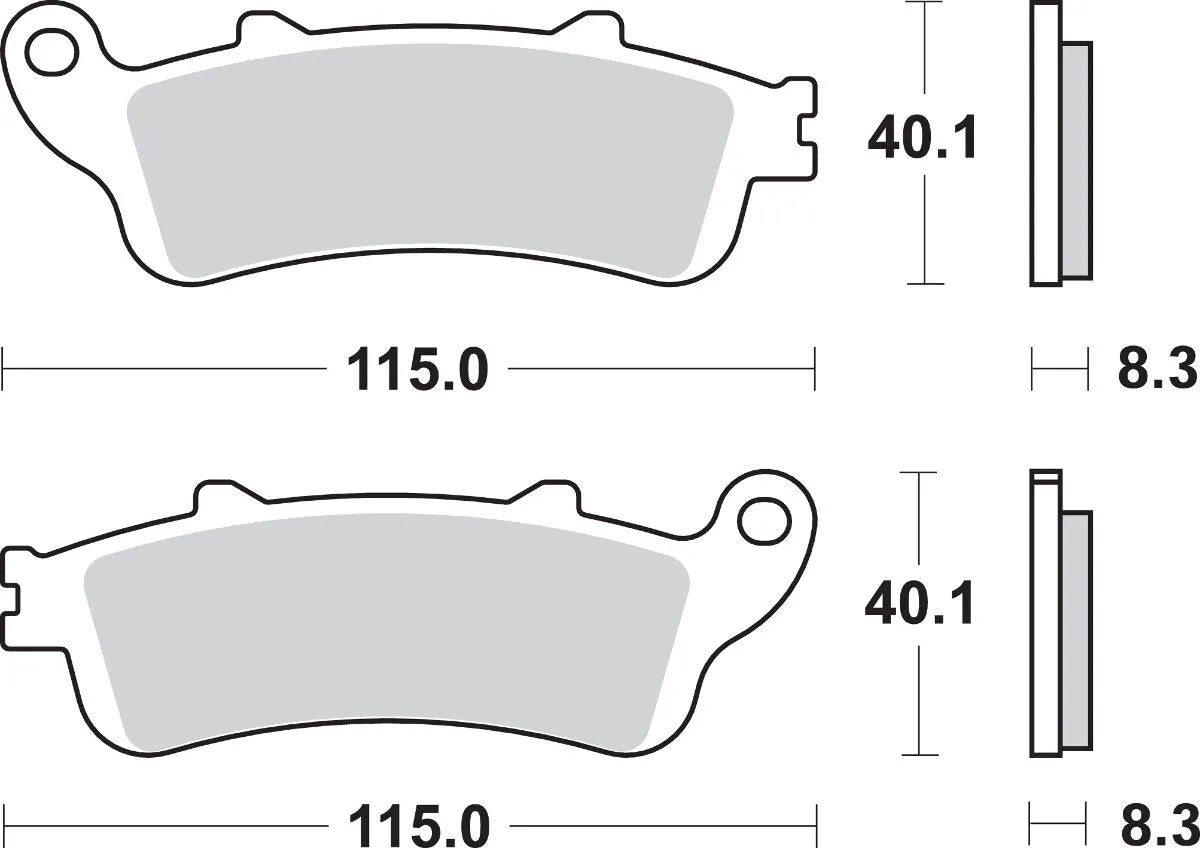Sbs Ls Street Excel Sinter-Bremsbeläge Hinten - Hinten