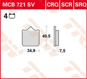 Trw Crq Series Carbon Race Bremsbeläge - Vorne