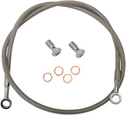 Parts Unlimited Verlängerte Bremsleitung 37" Silber