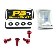 Pro Bolt Aluminium Screen Bolt Kit - Red