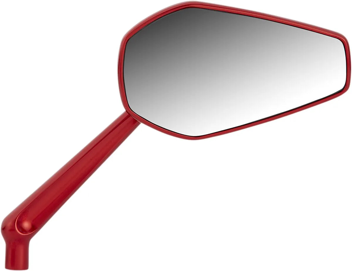 Arlen Ness Mini Stocker Forged Mirror - Red Anodized