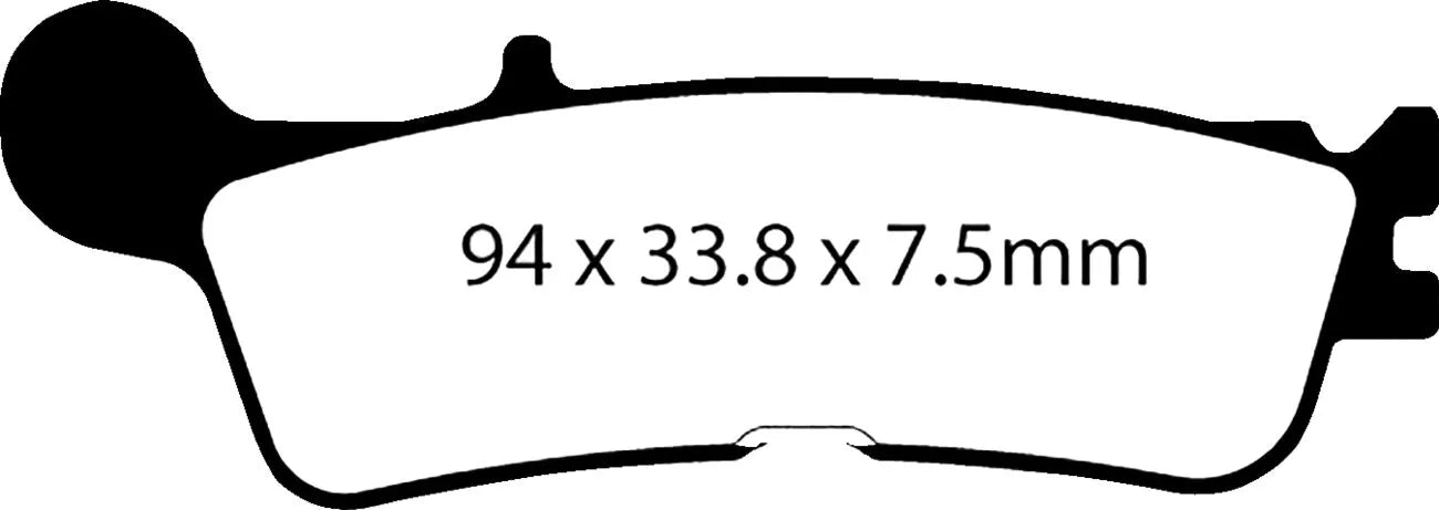 Ebc Long-life Sintered "R" Brake Pads - Front