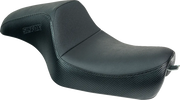 Slyfox Drifter Seat - Black Vinyl - For Harley Davidson