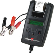 Yuasa Digital Battery Tester with Printer Black 12V Powersports