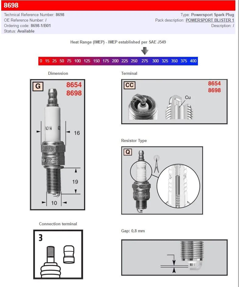 Champion Resistor Spark Plug - Superior Ignition