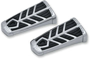 Kuryakyn Spear Foot Pegs - Black & Chrome
