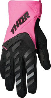 Thor Women's Spectrum Mx Gloves - Black/Fluorescent Pink