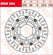 Trw Runde Schwimmende Bremsscheibe Für Motorrad - Vorne