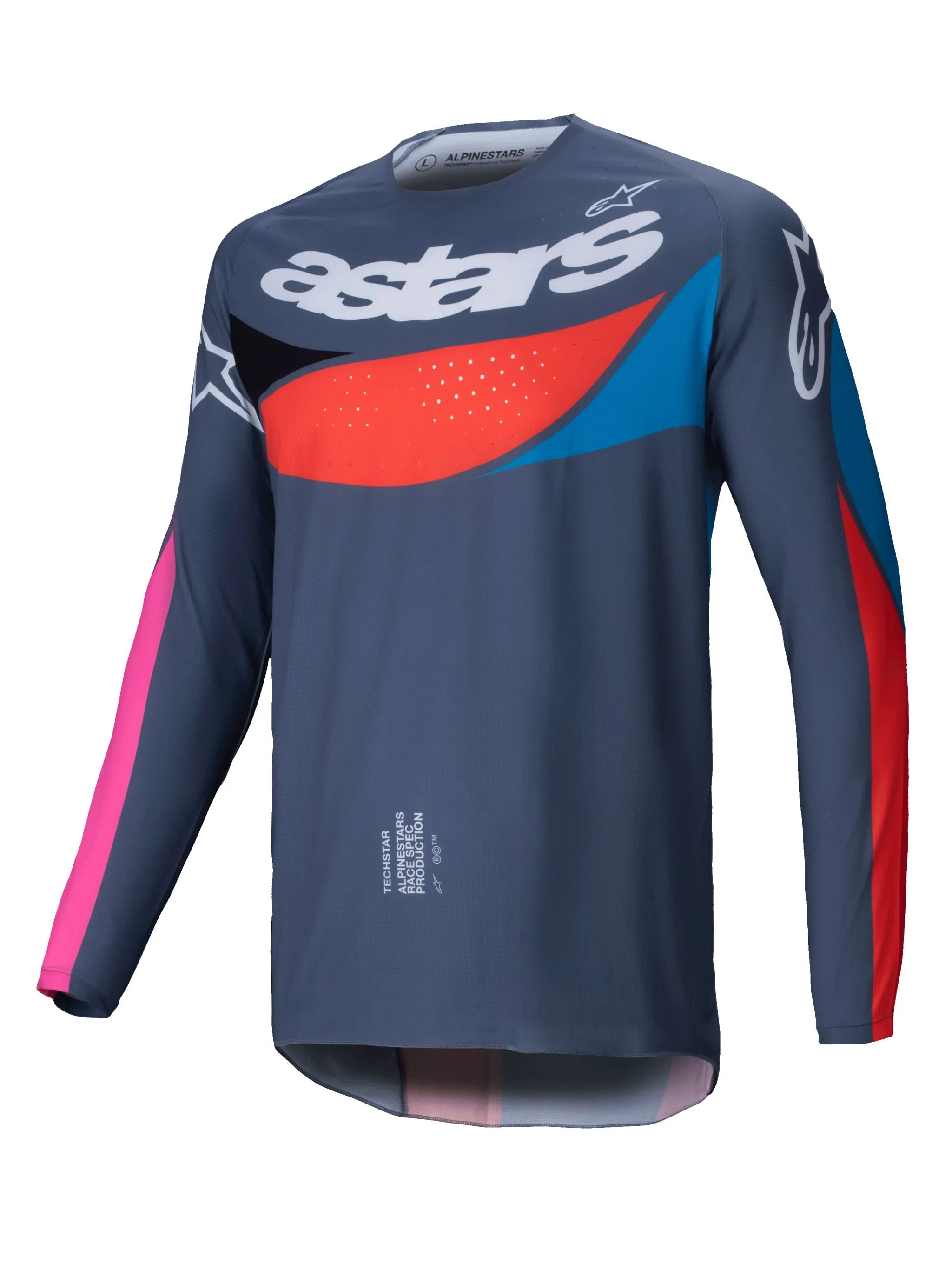Alpinestars Techstar Dreem Jersey - Pink, Red, Black, Blue, Gray