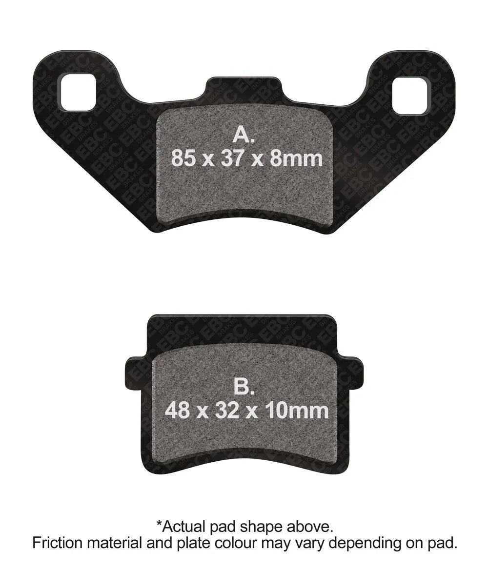 Ebc Sfac Carbon Series Scooter Bremsbeläge - Vorne