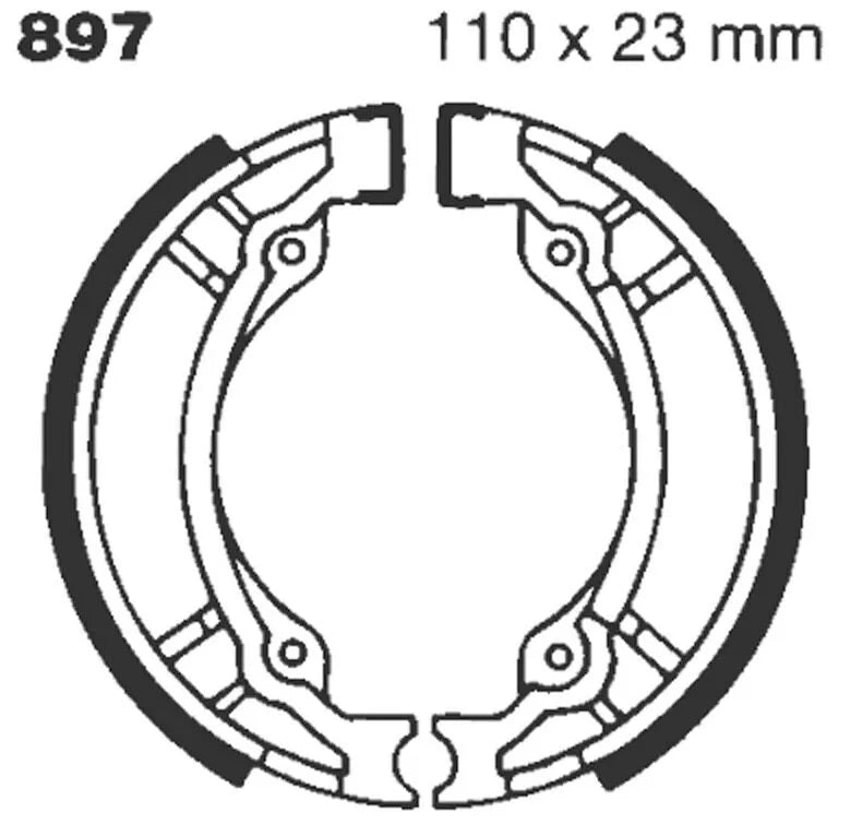 Ebc Standard Bremsbacken - Organische Mischung - Hinten
