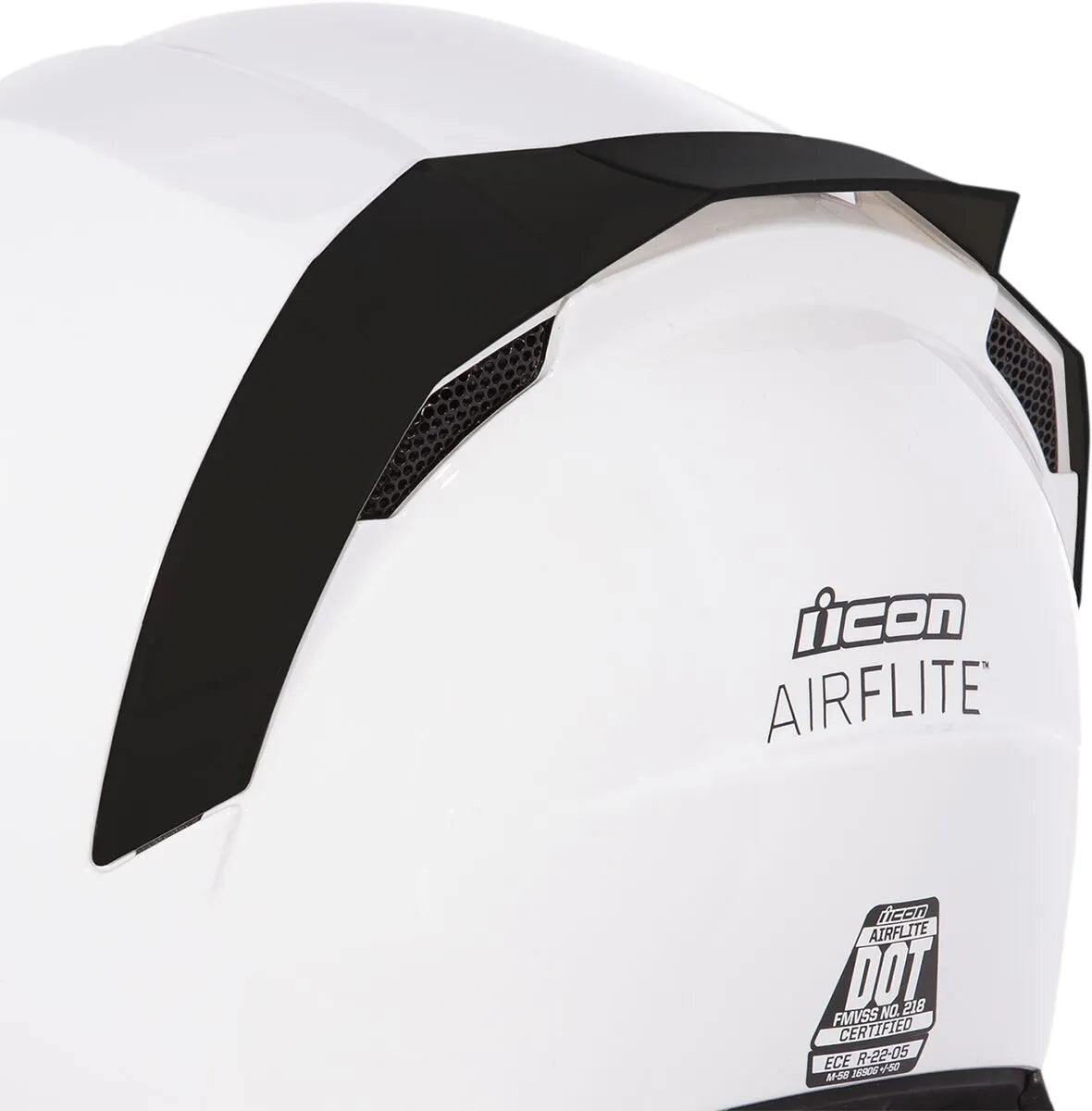 Icon Airflite Helmet Rear Spoiler Black