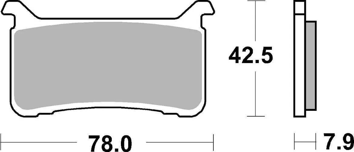 SBS DS Racing Dual Sintered Bremsbeläge - Vorne