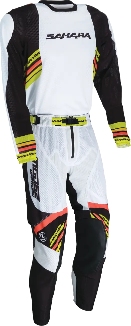 Moose Offroad Soft-Goods Sahara Pants White/Black