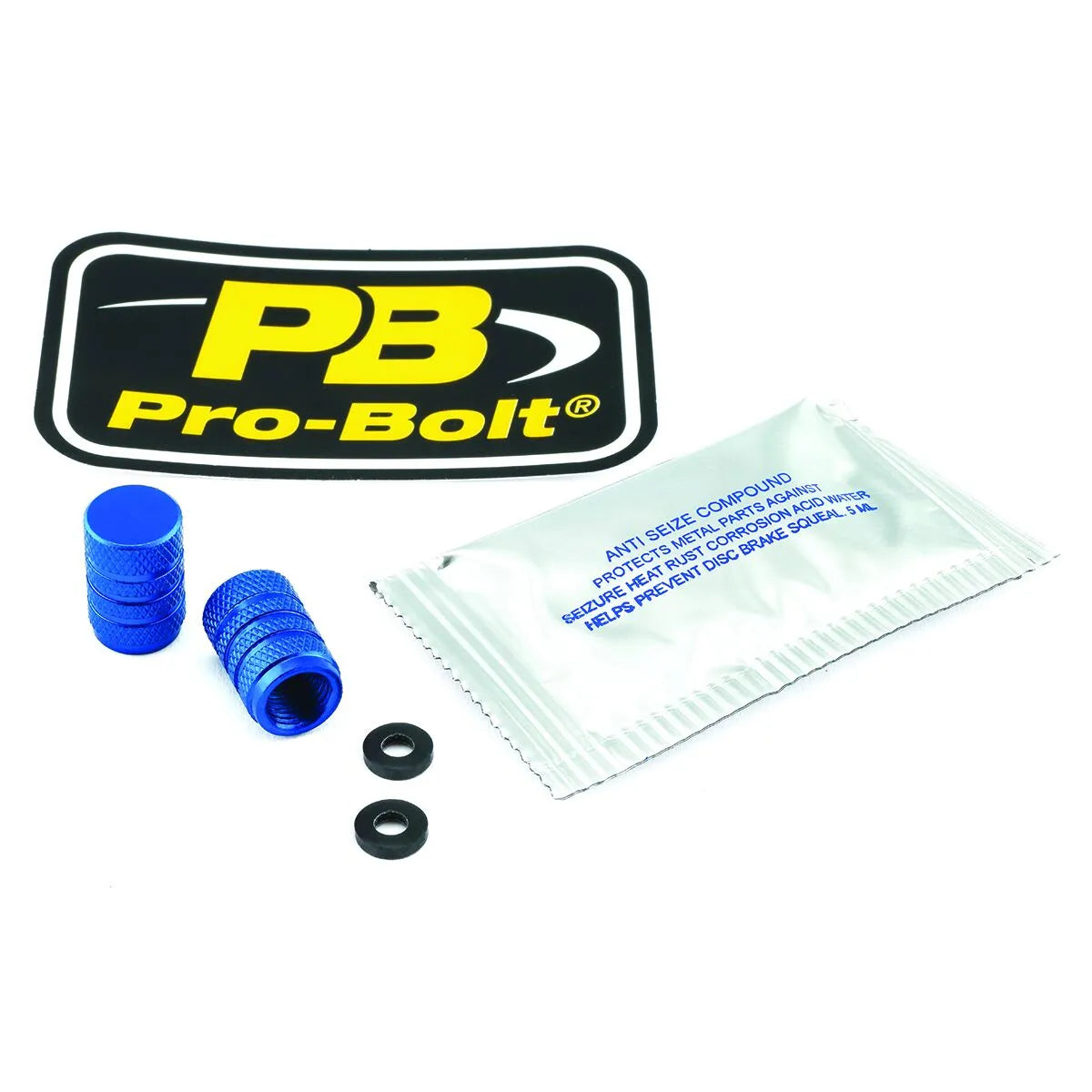 Pro Bolt Gold Aluminium Valve Stem Cap for Suzuki Yamaha