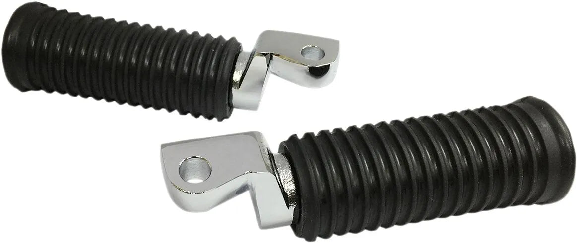 Drag Specialties Foot Pegs - Chrome & Rubber